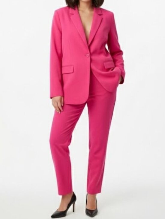 Vero Moda Women's Pink Curve Two-Piece Pant Suit US 18 / EU 50 - Picture 1 of 14